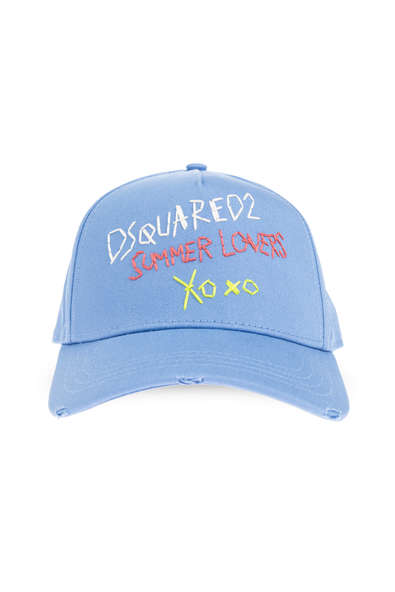 Light blue Cap with visor capsule `Summer Lovers` Dsquared2